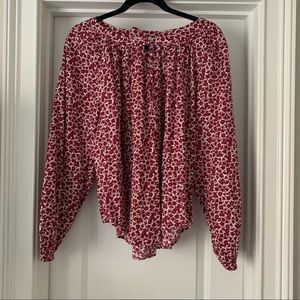 Loft Floral Long Sleeve Blouse